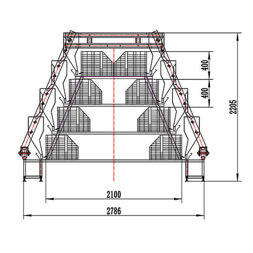 automatic battery chicken cage mesh