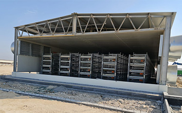 automatic brolier chicken cage farm in Ghana