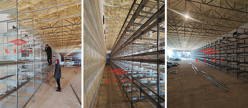 H-type 5-tier layer battery cage system